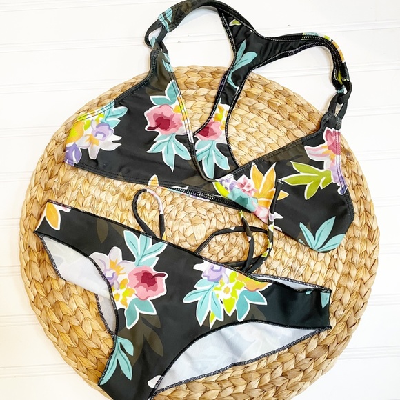Stone Cold Fox Other - Stone Fox Swim Racer Back Cheeky Floral Bikini